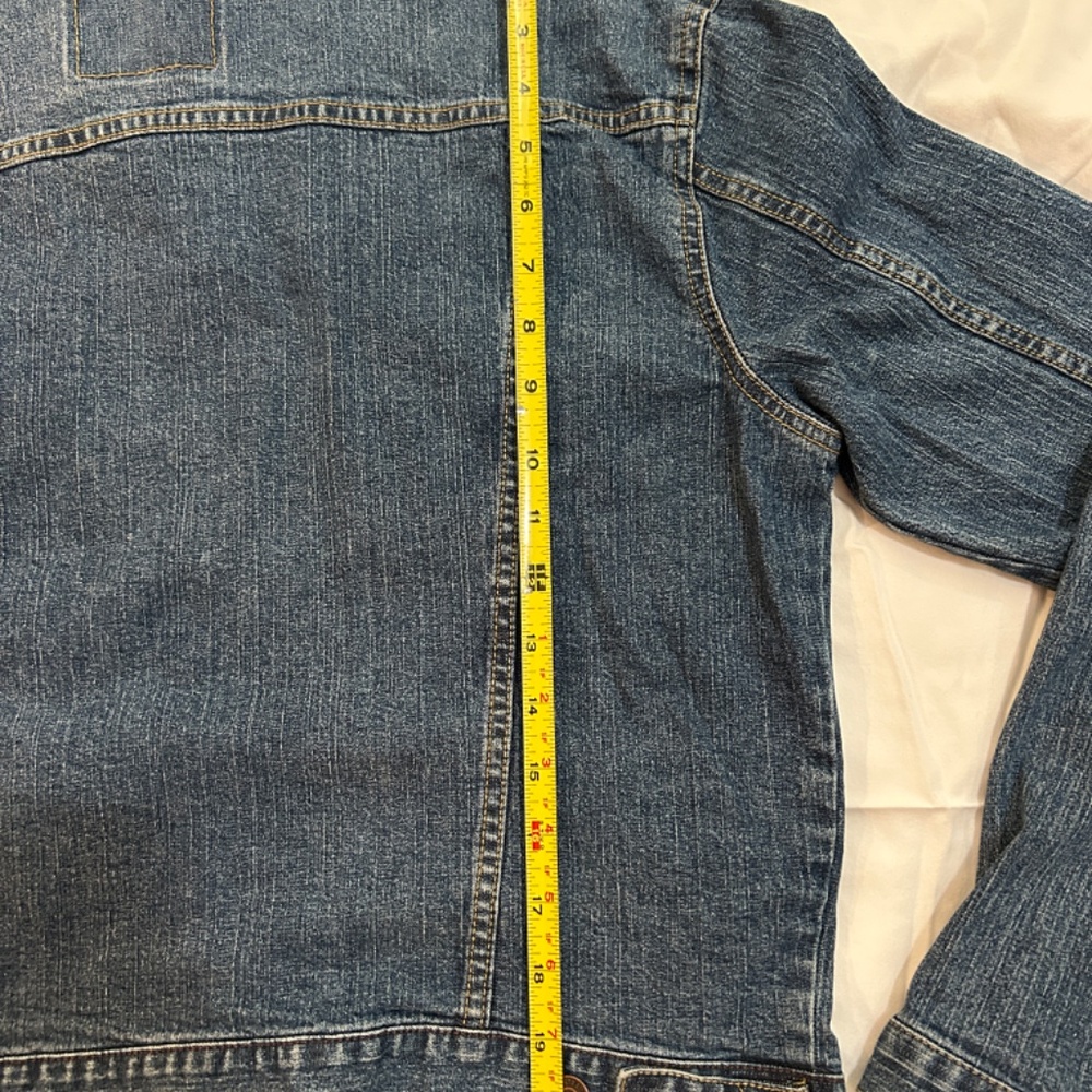 Levi Strauss Signature Womens Rare Iconic Denim Jean Jacket - Size Medium - Picture 7 of 9